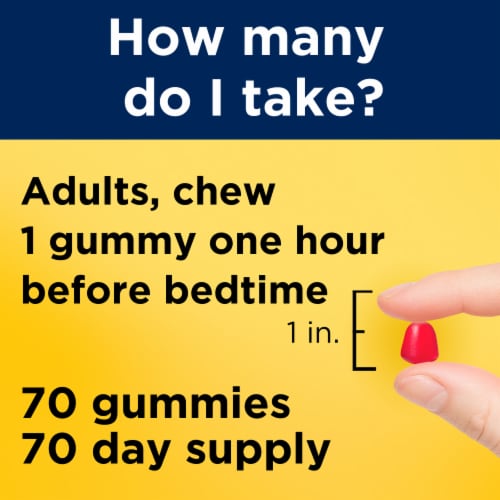 Nature Made® Strawberry Melatonin Gummies 5mg Perspective: right