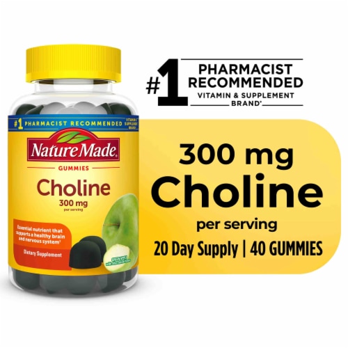 Nature Made® Choline 300 mg Gummies Perspective: right