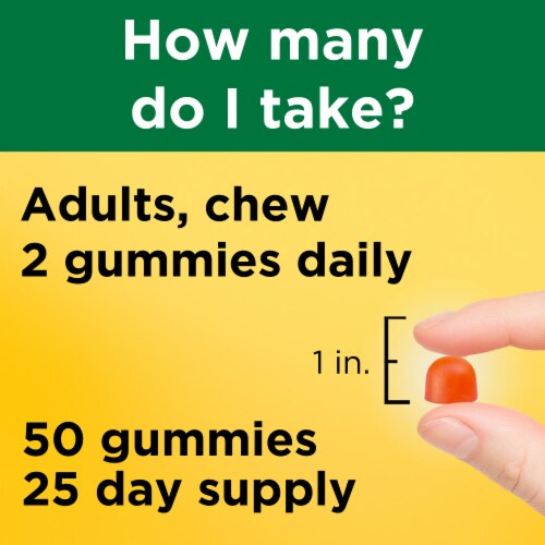 Nature Made® D3 + K2 Dietary Supplement Gummies Perspective: right