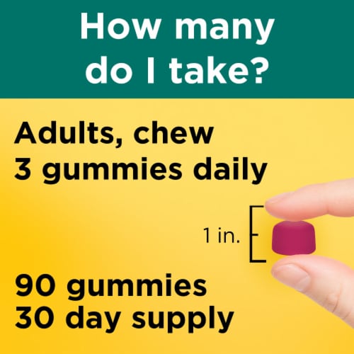 Nature Made® Fiber Adult Gummies 5g Perspective: right