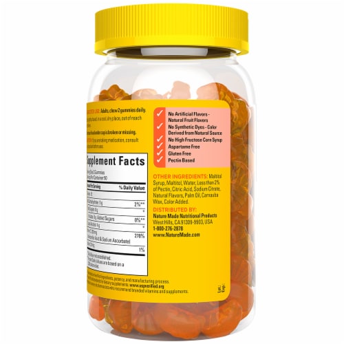 Nature Made® Zero Sugar Vitamin C Gummies- 250mg Perspective: right