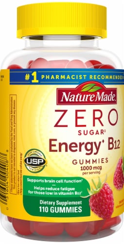 Nature Made® Zero Sugar Vitamin B12 Gummies- 1000mcg Perspective: right