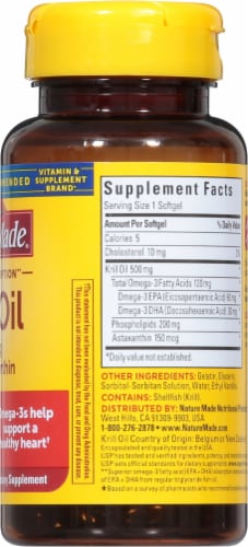 Nature Made® Krill Oil 500mg Softgels Perspective: right