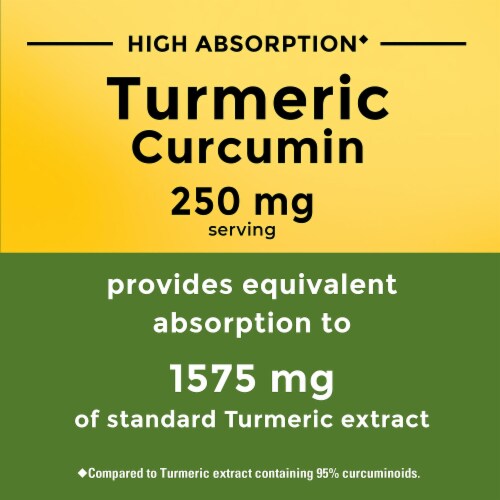 Nature Made High Absorption Turmeric Curcumin Capsules Perspective: right