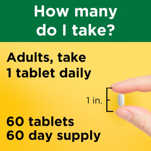 Nature Made® Extra Strength L-Lysine 1000mg Tablets Perspective: right