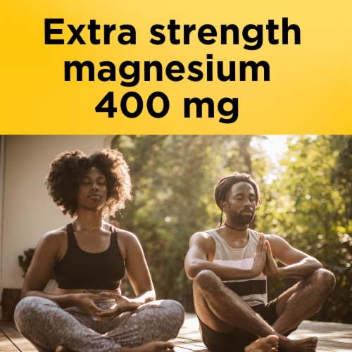 Nature Made Extra Strength Magnesium 400 mg Softgels Perspective: right