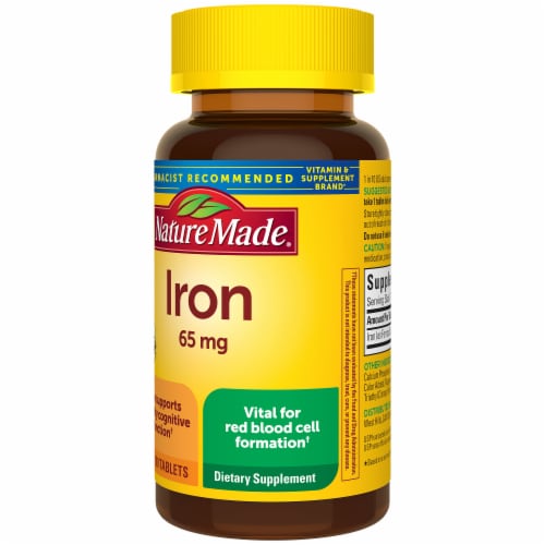 Nature Made® Iron Tablets 65mg Perspective: right