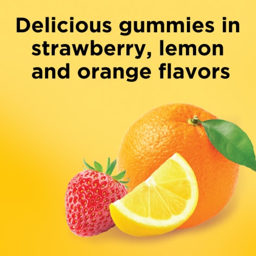 Nature Made® Orange Lemon and Strawberry Adult Fish Oil Gummies Perspective: right