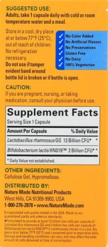 Nature Made® Advanced Dual Action Digestive Probiotics Perspective: right
