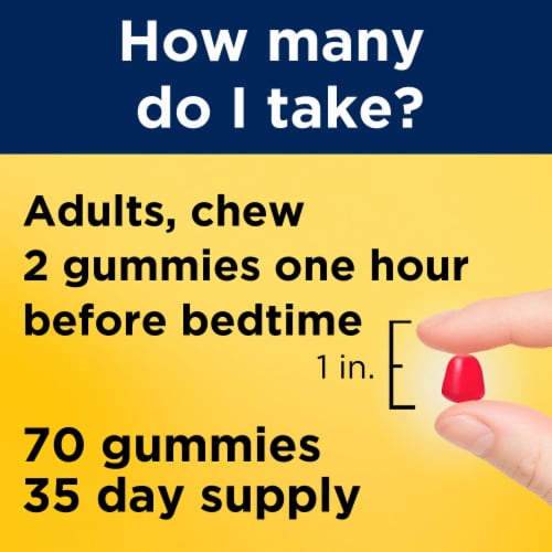 Nature Made® Dreamy Strawberry 10mg Melatonin Gummies Perspective: right