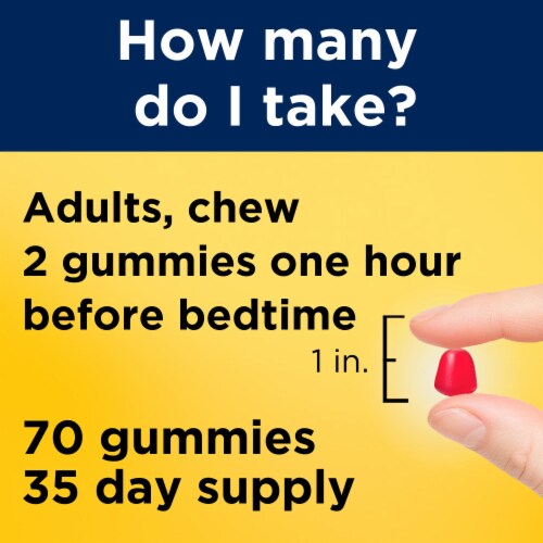 Nature Made® Dreamy Strawberry Melatonin Gummies 10mg Perspective: right