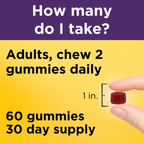Nature Made® Raspberry Flavored Elderberry Gummies Perspective: right
