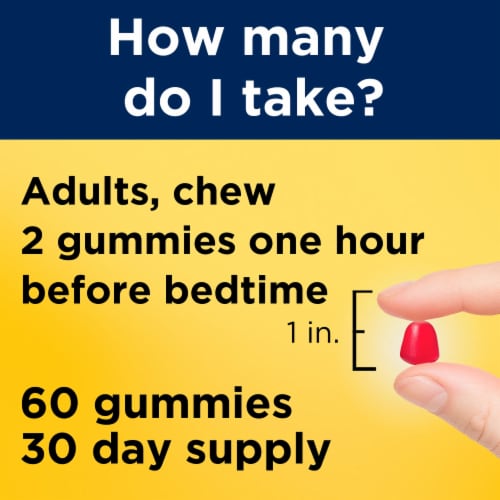 Nature Made® Melatonin Gummies Perspective: right
