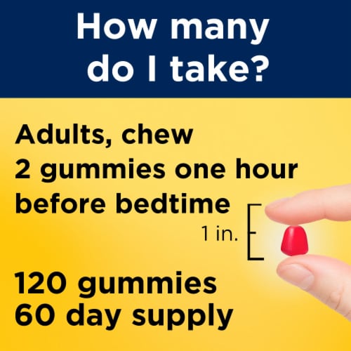 Nature Made® Dreamy Strawberry Melatonin Gummies 10mg Perspective: right