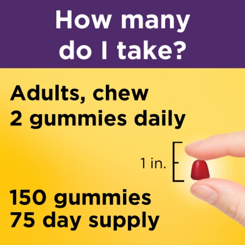 Nature Made® Hair Skin Nails Mixed Berry Cranberry & Blueberry Gummies Perspective: right