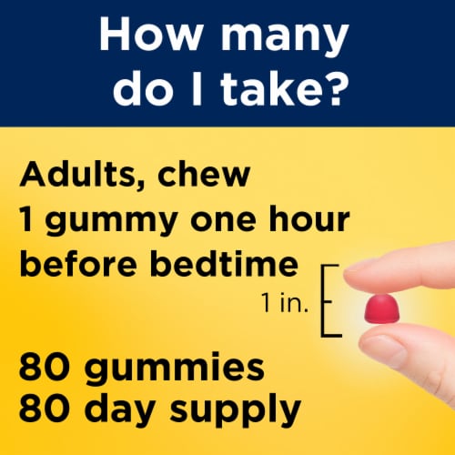 Nature Made® Dreamy Strawberry Melatonin Gummies 2.5mg Perspective: right
