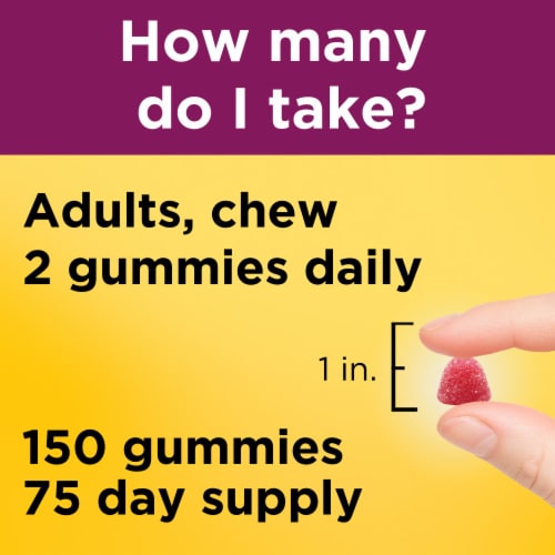 Nature Made® Multi for Her Omega-3 Lemon Orange & Strawberry Gummies Perspective: right
