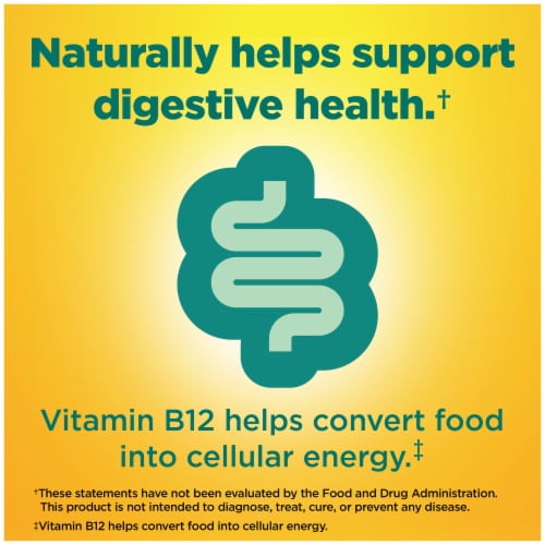 Nature Made® Raspberry & Cherry Flavored Digestive Probiotic + Energy B12 Adult Gummies Perspective: right