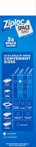 Ziploc Space Bag Large Flats Vacuum Seal Bags - 3 Pack Perspective: right