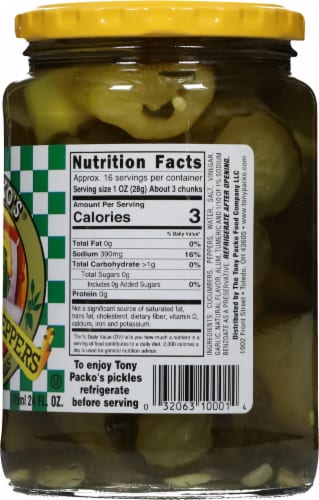 Tony Packo's The Originals Pickles and Peppers Perspective: right