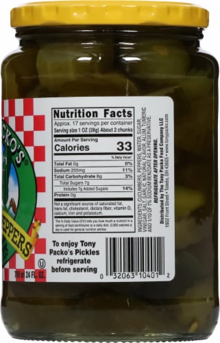 Tony Packo's® Pickles and Peppers Sweet Hots Perspective: right