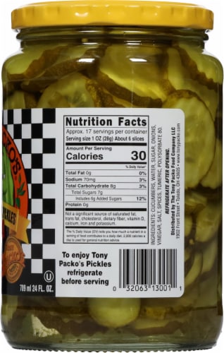 Tony Packo's Gourmet Bread & Butter Pickles Perspective: right