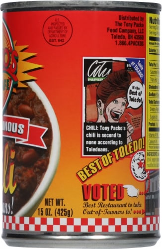 Tony Packo's Cafe® Chili with Beans Perspective: right