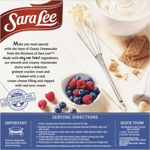 Sara Lee Classic Cheesecake Perspective: right