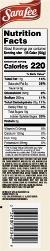 Sara Lee® Butter Streusel Coffee Cake Perspective: right