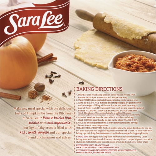Sara Lee Pumpkin Pie with Pumpkin & Spices Perspective: right