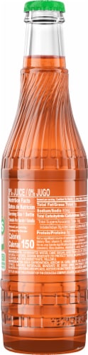 Barrilitos® Mandarin Soda Glass Bottle Perspective: right