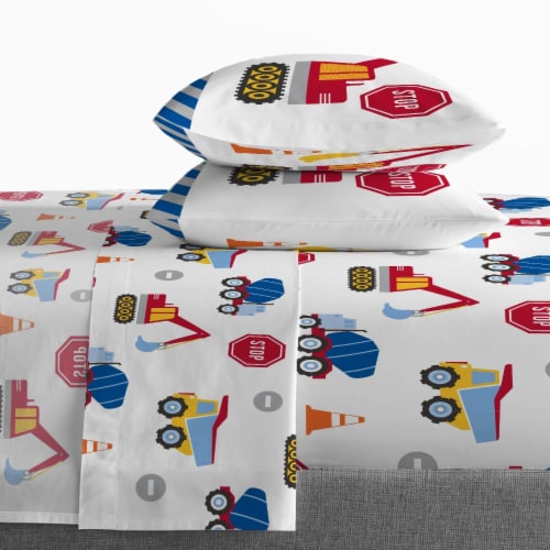 Sunny Side Up Construction Zone Bed Set Perspective: right