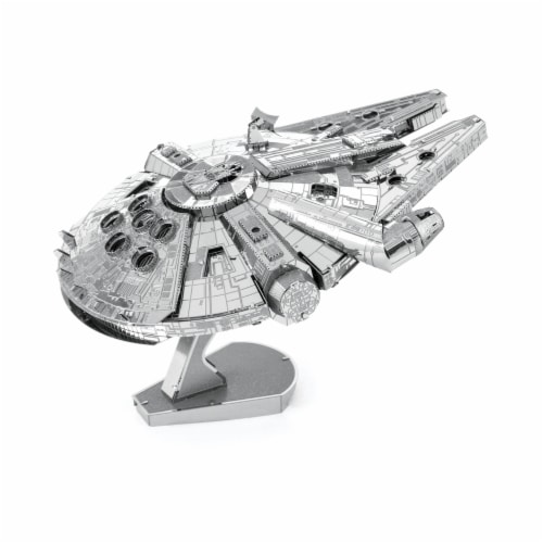 Fascinations ICONX 3D Large Millennium Falcon Metal Model Kit Perspective: right
