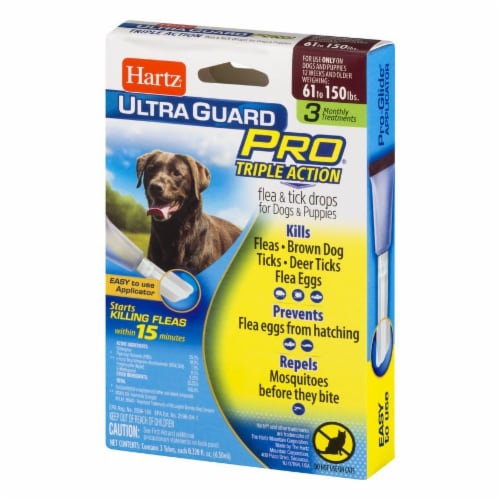 Hartz Ultra Guard Pro Triple Action Flea and Tick Drops for Dogs 61 150 Lbs 3 ct Gerbes Super Markets