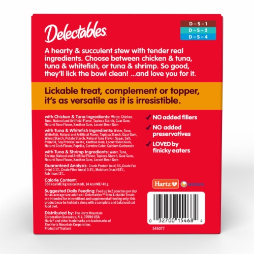 Hartz Delectables Stew Lickable Cat Treats Variety Pack Perspective: right
