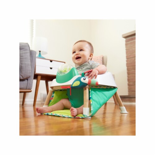 When can a baby sit in hot sale an exersaucer