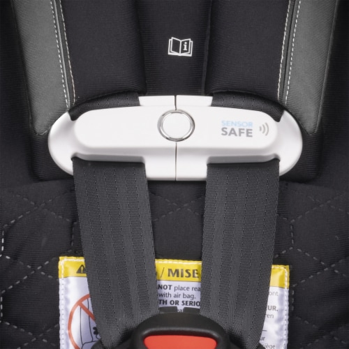 Evenflo All4One DLX Convertible Washable Car Seat w/SensorSafe, Kingsley Black Perspective: right