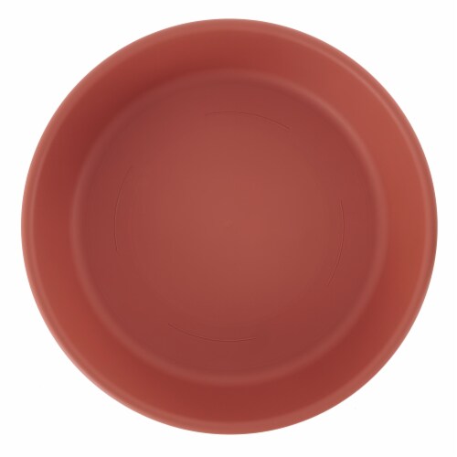 The HC Companies 21 Inch Planter Saucer for Classic Pot Containers, Clay Color Perspective: right