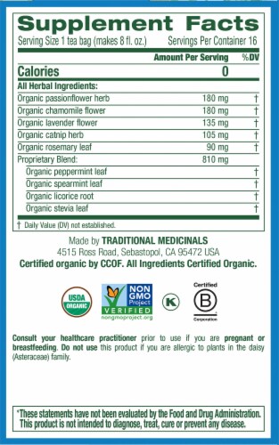 Traditional Medicinals® Easy Now Tea Perspective: right