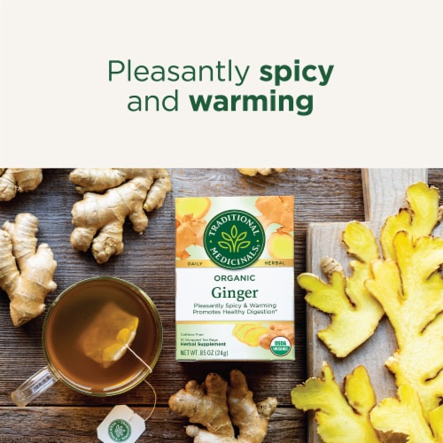 Traditional Medicinals Organic Ginger Tea Perspective: right