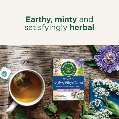 Traditional Medicinals Organic Nighty Night Extra Tea Perspective: right