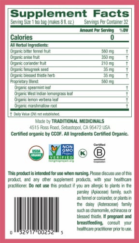 Traditional Medicinals® Organic Mothers Milk® Tea Bags Perspective: right