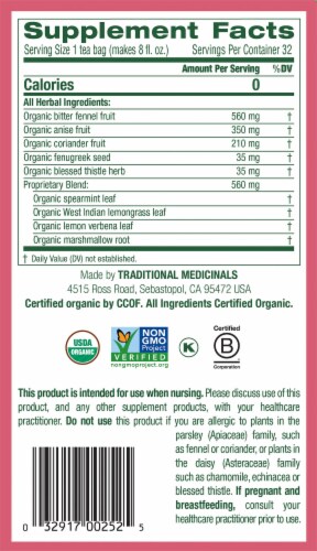 Traditional Medicinals® Organic Mothers Milk® Tea Bags Perspective: right