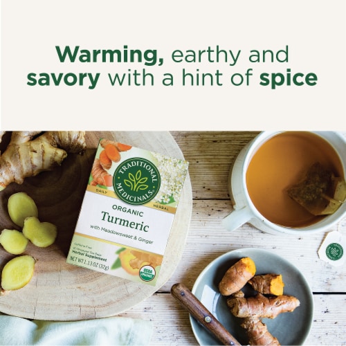 Organic Turmeric & Ginger Tea Perspective: right