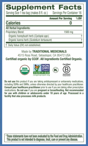 Traditional Medicinals® Kanna Honeybush Organic Cup of Sunshine™ Tea Bags Perspective: right