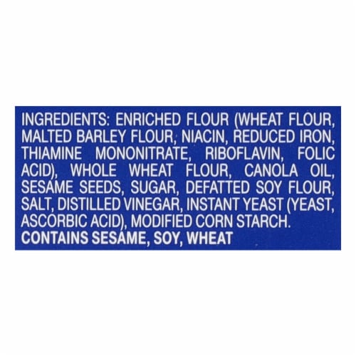 New York Flatbreads Sesame Flavor Perspective: right