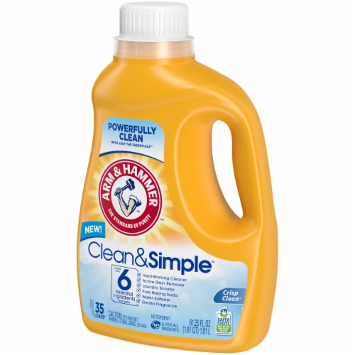 Arm & Hammer Crisp & Clean Clean & Simple Liquid Laundry Detergent Perspective: right