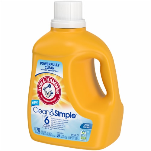 Arm & Hammer Crisp & Clean Clean & Simple Liquid Laundry Detergent Perspective: right