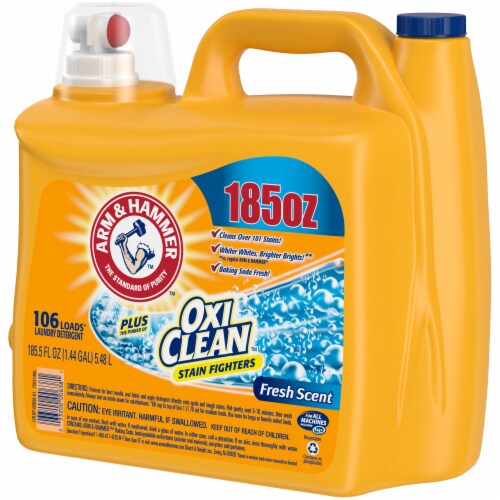 Arm & Hammer Plus Oxi Clean Fresh Scent Liquid Laundry Detergent Perspective: right