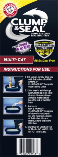 Arm & Hammer® Clump & Seal® Multi Cat Complete Odor Sealing Litter Perspective: right